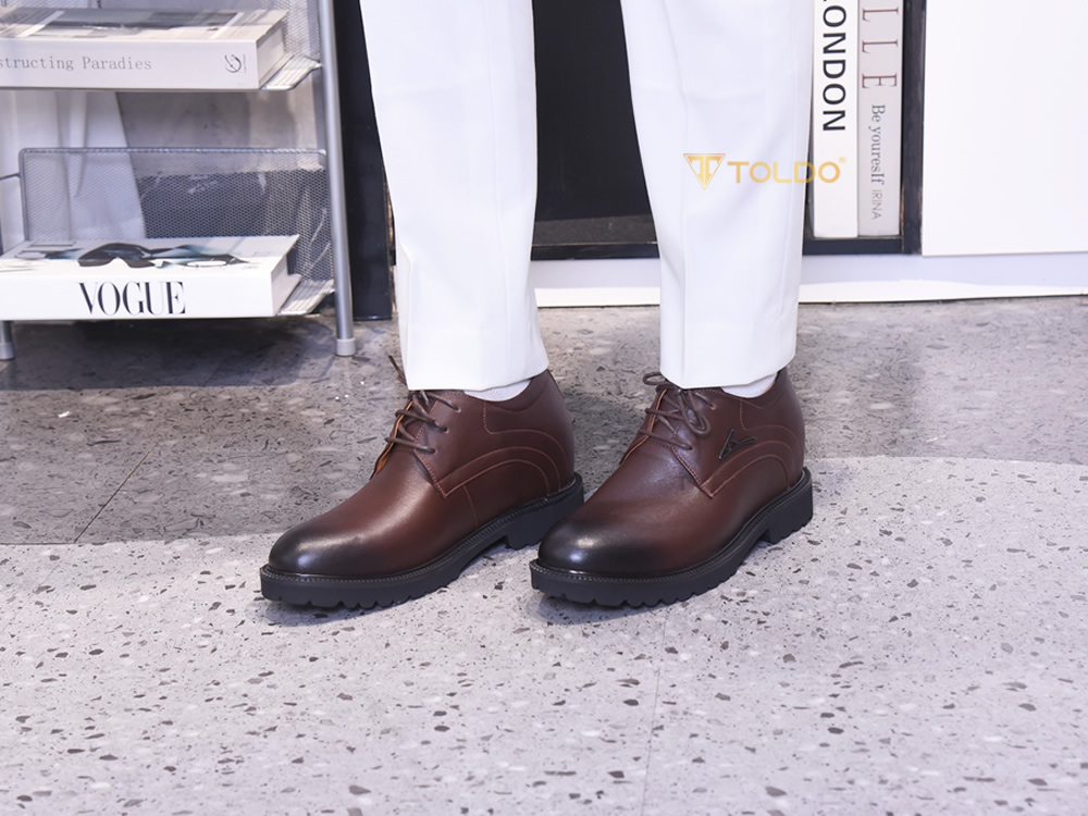 Giày nam cao 10cm da mềm nhẹ 3